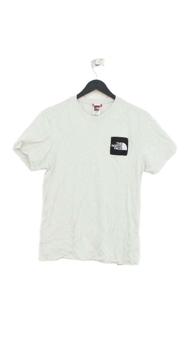 The North Face Men's T-Shirt S Cream 100% Cotton