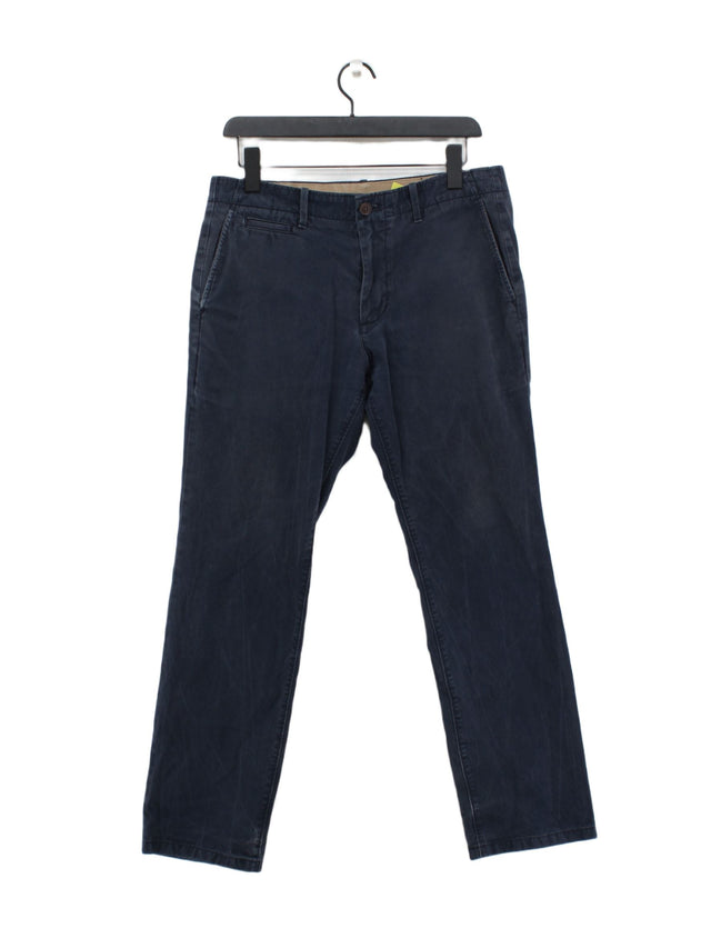 Gap Men's Trousers W 32 in Blue 100% Cotton