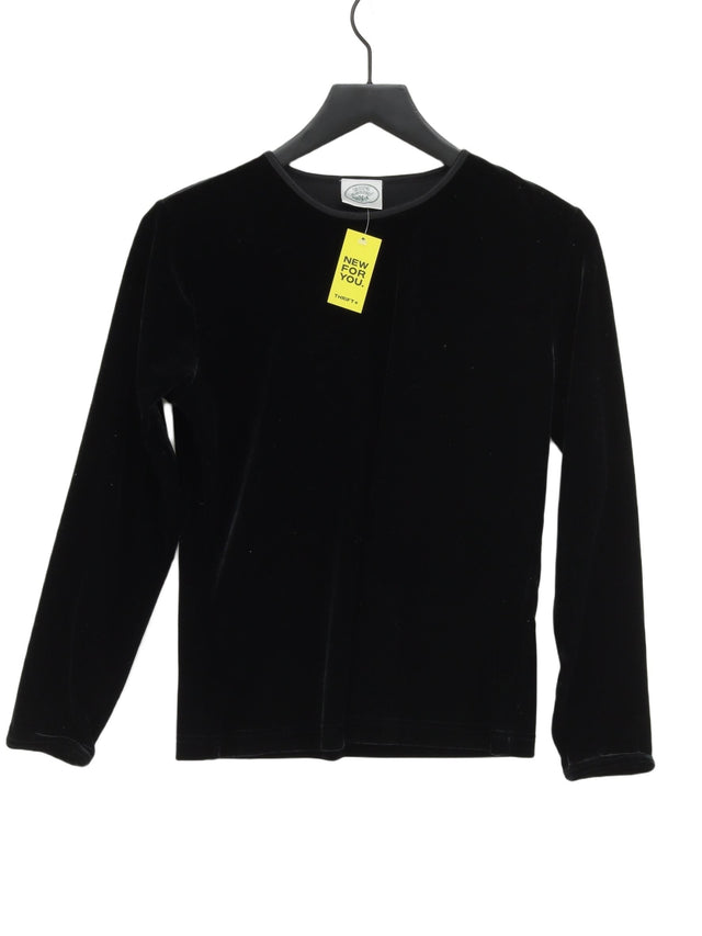 Laura Ashley Women's Top M Black 100% Other