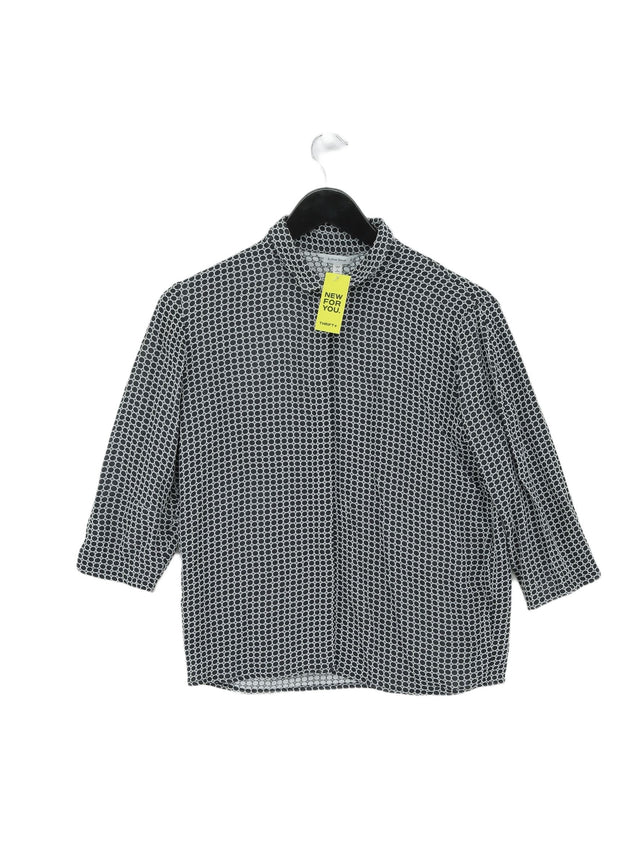 & Other Stories Women's Shirt UK 8 Grey Viscose with Other