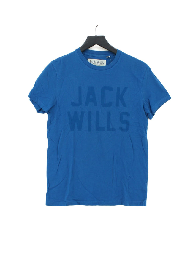 Jack Wills Women's T-Shirt XS Blue 100% Cotton