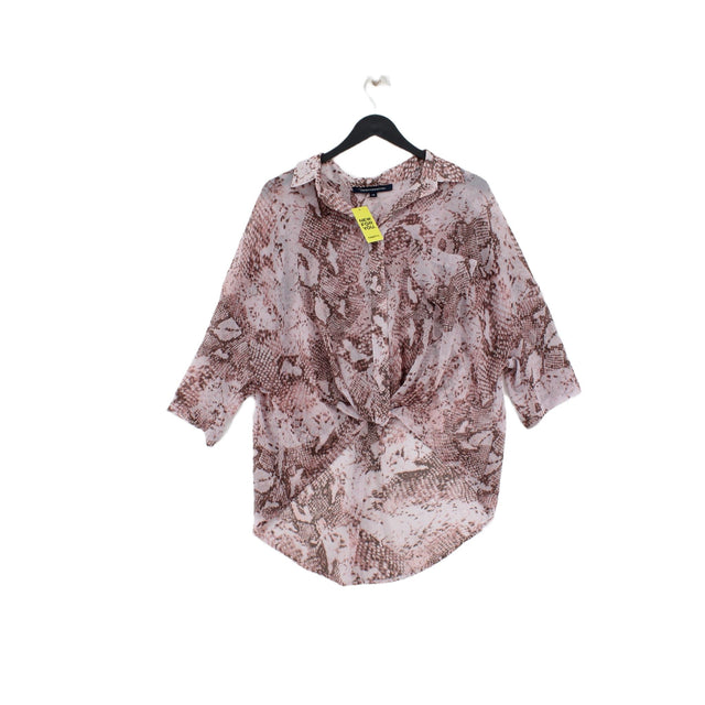 French Connection Women's Shirt XS Pink 100% Other