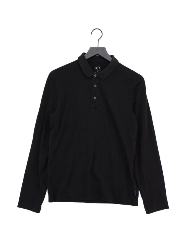 Armani Exchange Men's Polo M Black 100% Other