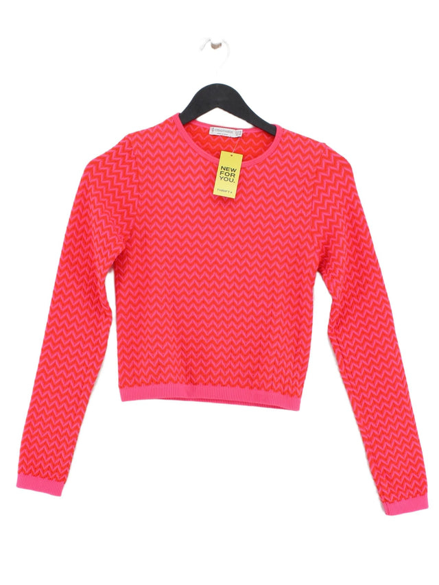 Stradivarius Women's Top XS Pink 100% Other