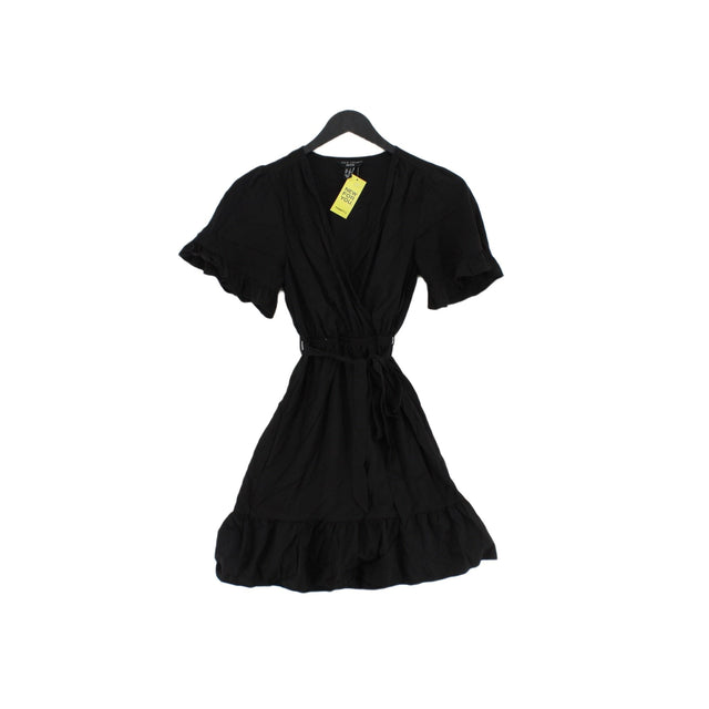 New Look Women's Midi Dress UK 4 Black 100% Polyester
