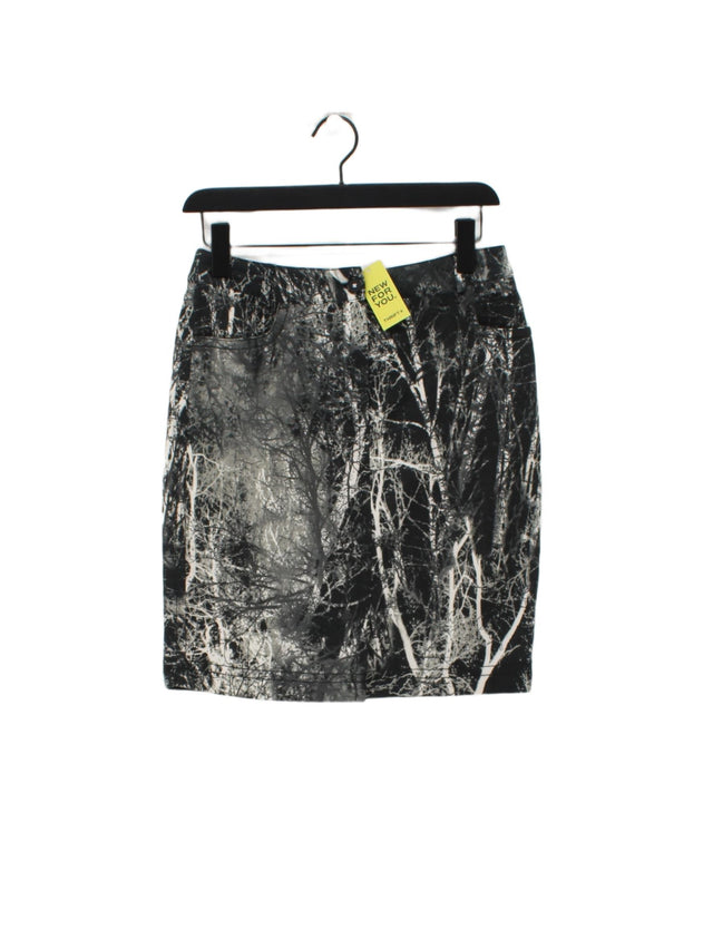 Steilmann Women's Midi Skirt UK 10 Black Polyester with Elastane, Viscose