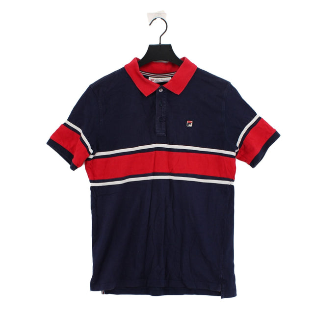 Fila Men's Polo M Blue 100% Cotton