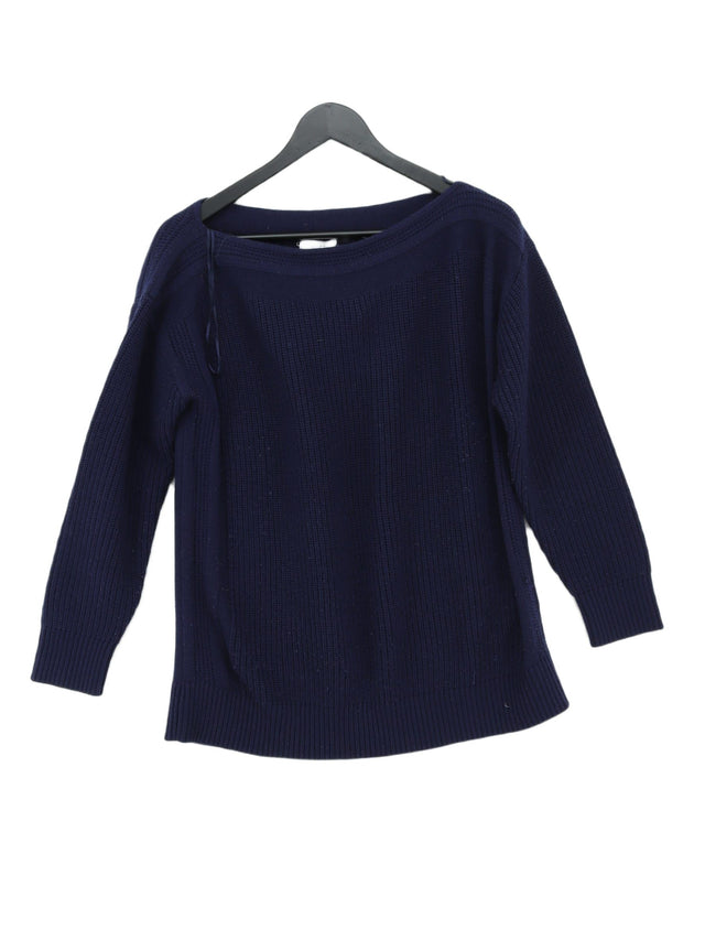 Reiss Women's Jumper M Blue Wool with Acrylic