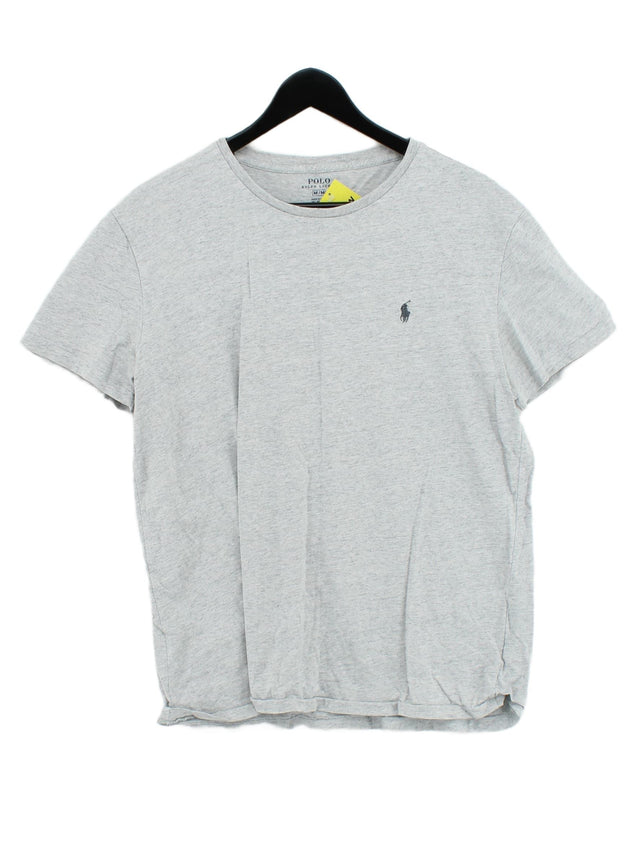 Ralph Lauren Men's T-Shirt M Grey 100% Cotton
