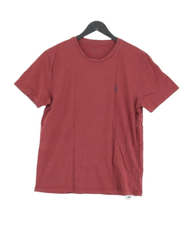 AllSaints Men's T-Shirt M Red 100% Cotton