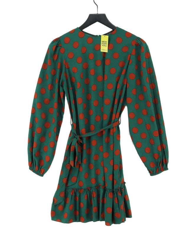 AX Paris Women's Midi Dress UK 12 Green 100% Polyester