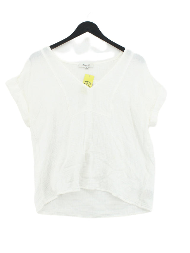 Madewell Women's Top XS White 100% Cotton