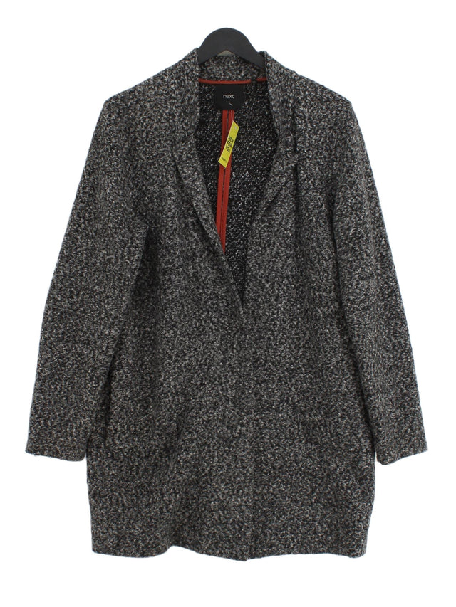 Next Women's Blazer UK 14 Grey 100% Polyester