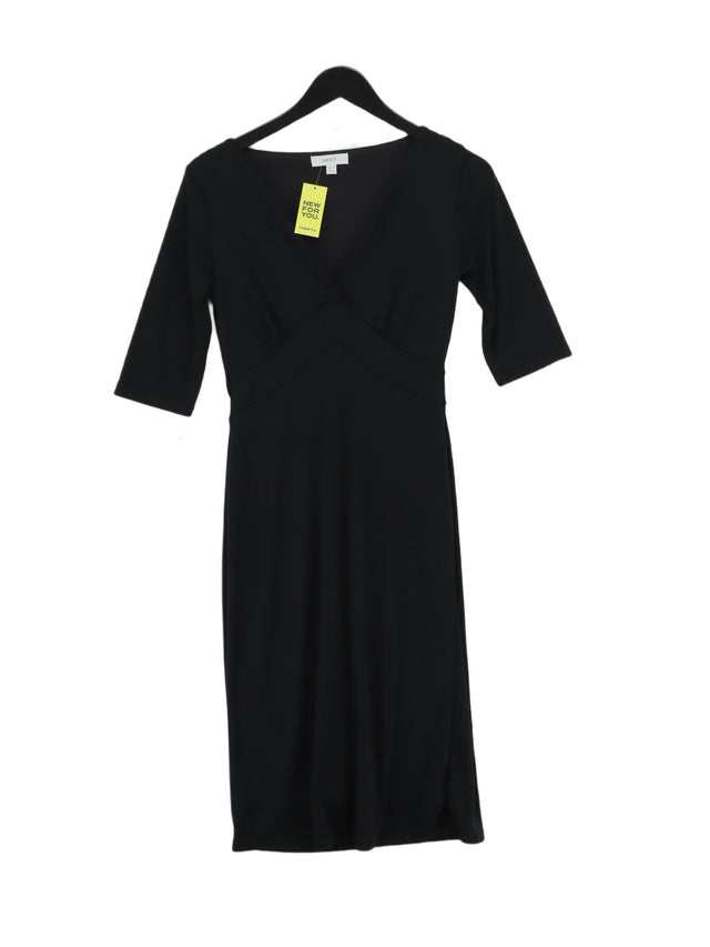 Next Women's Midi Dress UK 10 Black 100% Polyester