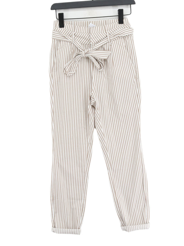 Vero Moda Women's Suit Trousers XS White Cotton with Elastane