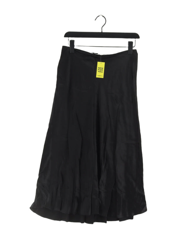 Zara Women's Midi Skirt S Black 100% Other