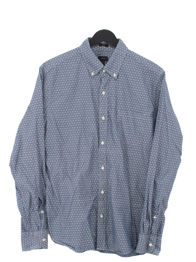 J. Crew Men's Shirt M Blue 100% Cotton