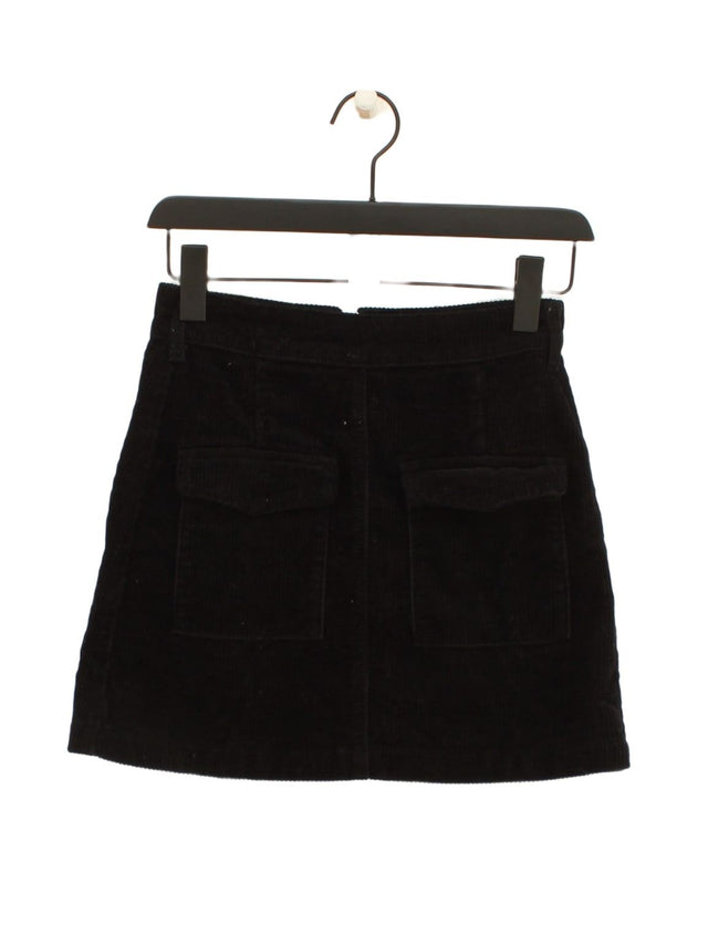 Glassons Women's Mini Skirt UK 6 Black 100% Cotton