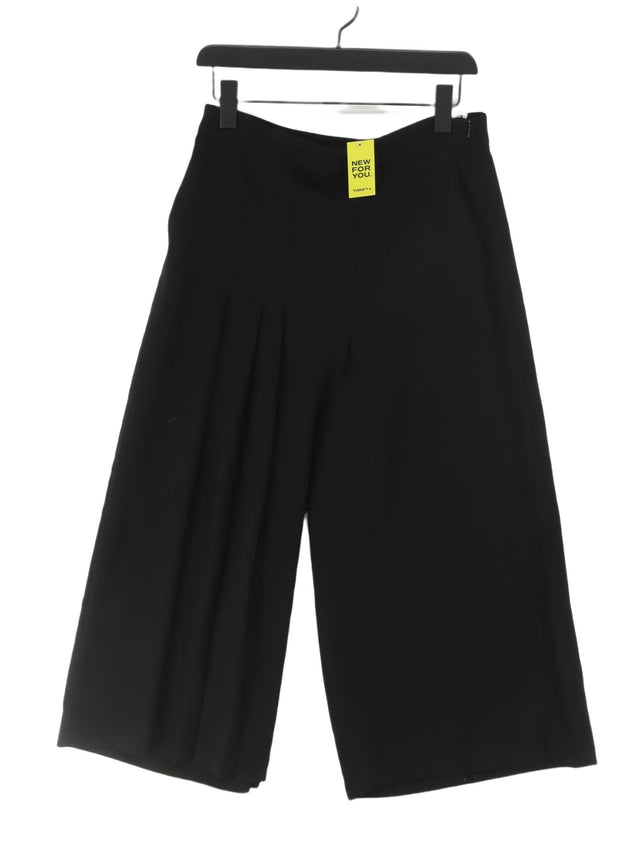 Zara Women's Trousers L Black 100% Polyester