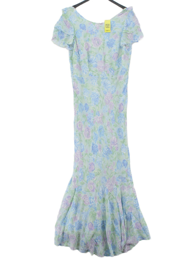 & Other Stories Women's Maxi Dress UK 12 Blue 100% Polyester