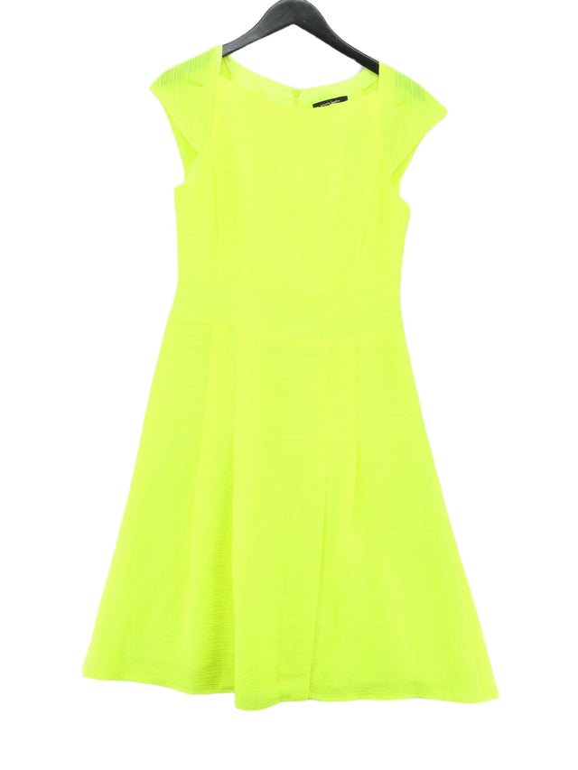 Nanette Lepore Women's Midi Dress UK 8 Yellow Polyester with Other