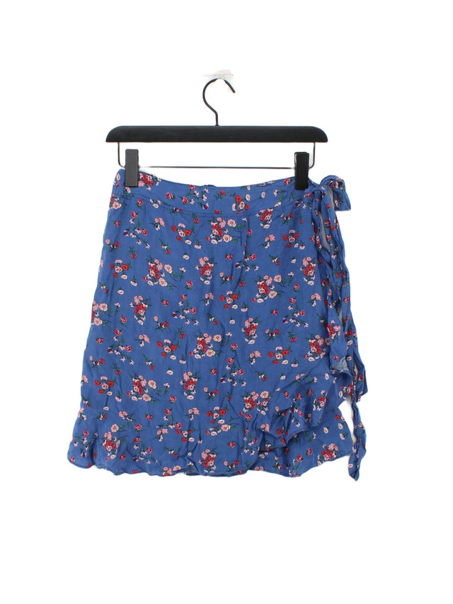 Club London Women's Mini Skirt UK 12 Blue 100% Polyester
