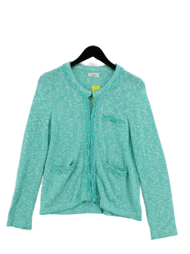 Hush Women's Cardigan M Green Cotton with Acrylic, Polyester
