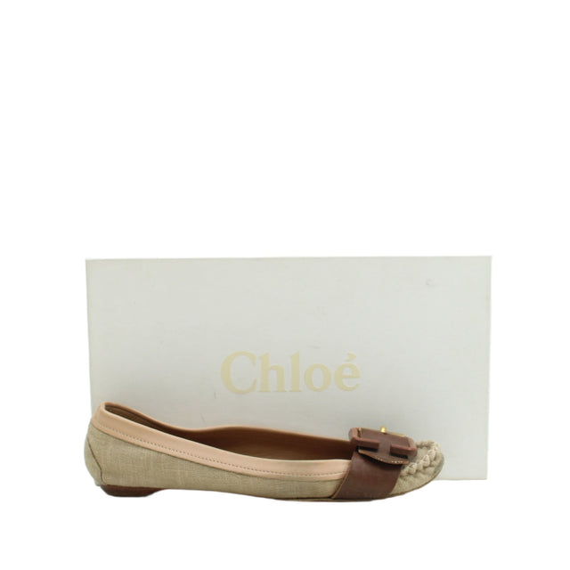 Chloé Women's Flat Shoes UK 4.5 Tan 100% Other