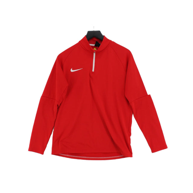 Nike Men's Hoodie M Red 100% Polyester