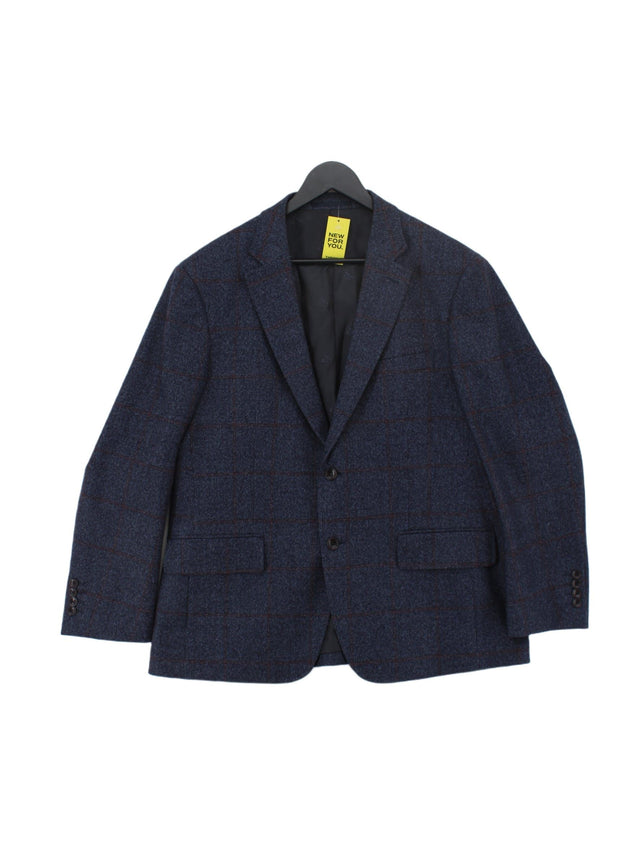 Charles Tyrwhitt Men's Blazer Chest: 46 in Blue 100% Wool