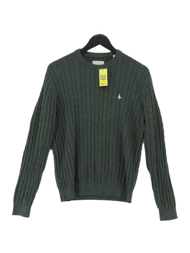 Jack Wills Women's Jumper S Green Other with Cotton