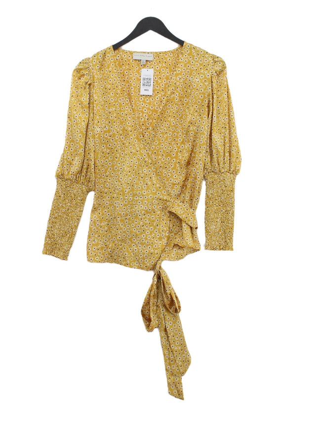 Never Fully Dressed Women's Blouse UK 10 Gold 100% Polyester