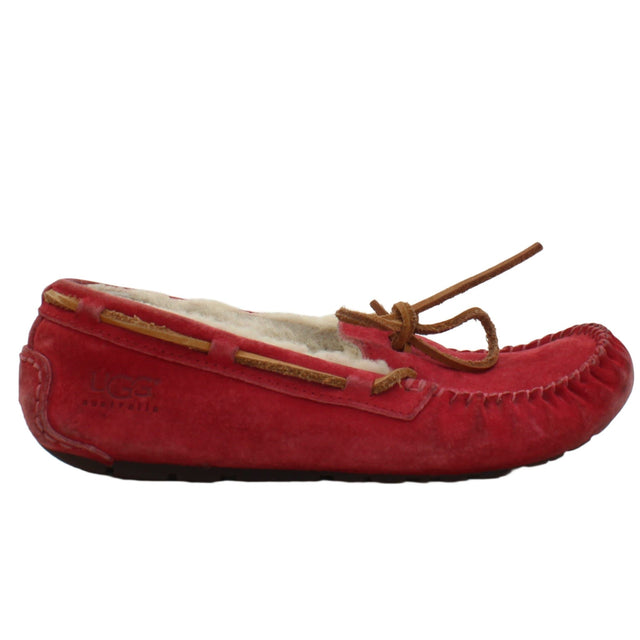 UGG Women's Flat Shoes UK 4.5 Red 100% Other