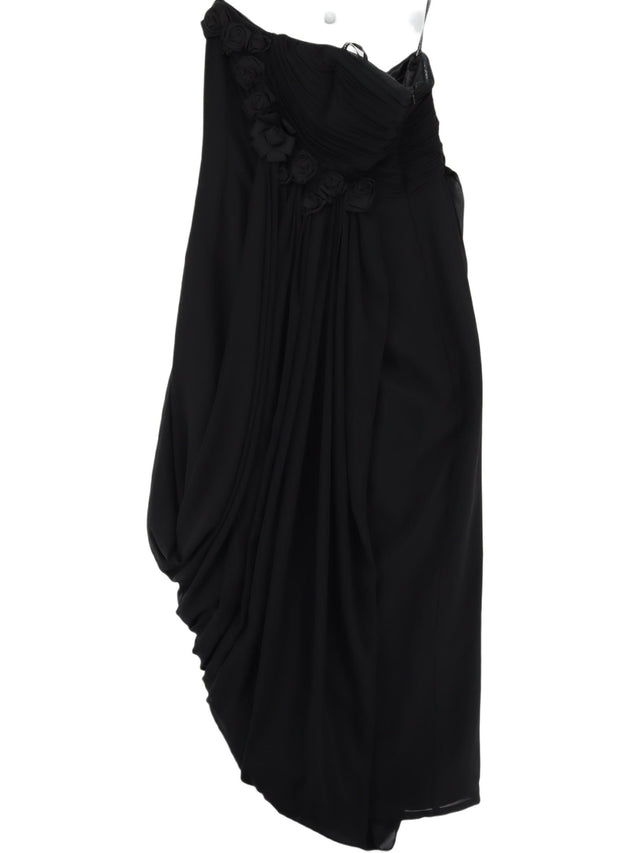 Roman Originals Women's Midi Dress UK 14 Black 100% Other