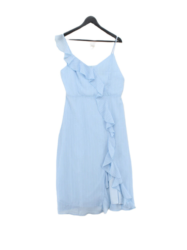 Quiz Women's Midi Dress UK 14 Blue 100% Polyester