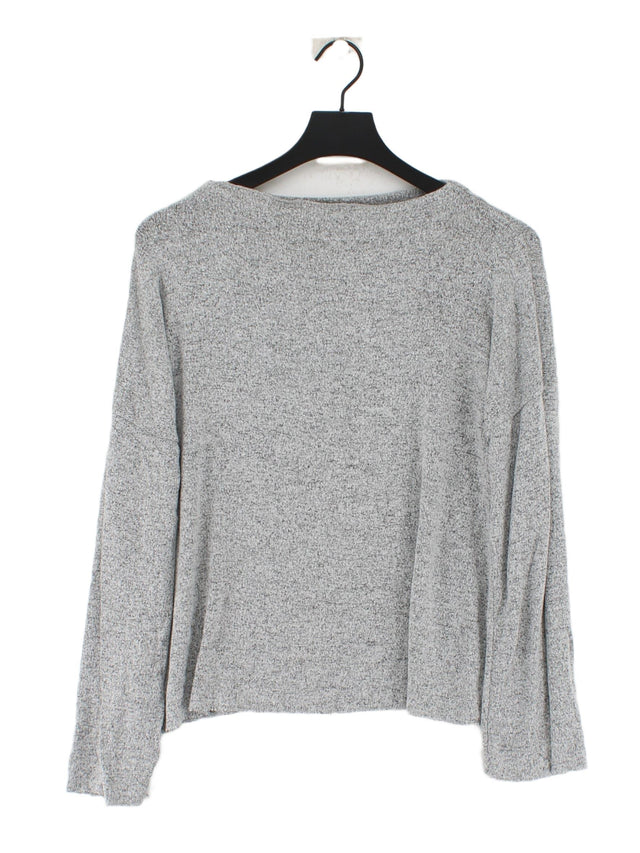 Zara Women's T-Shirt S Grey 100% Other