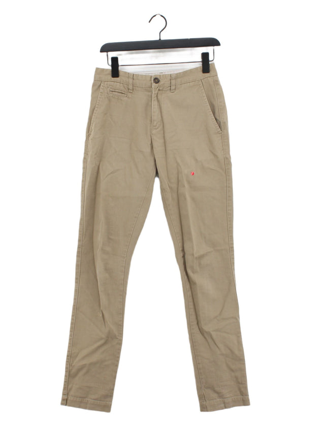 St. George By Duffer Men's Trousers W 28 in Tan 100% Cotton