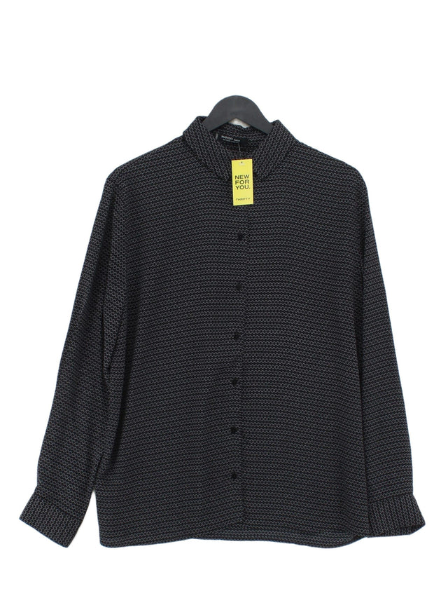 Mango Women's Shirt S Black 100% Polyester