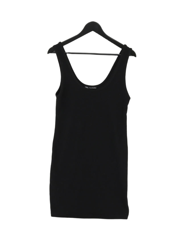 Zara Women's Midi Dress L Black 100% Other
