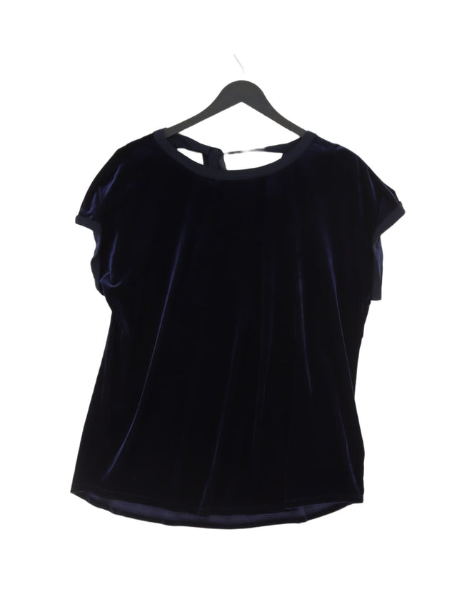 Phase Eight Women's Top UK 16 Blue Polyester with Elastane