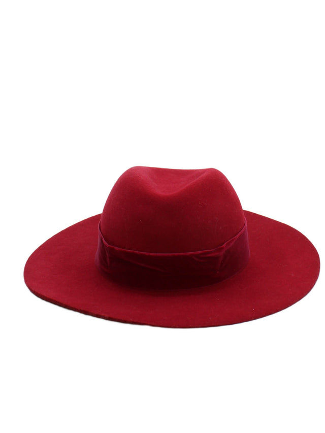 Zara Women's Hat S Red 100% Wool
