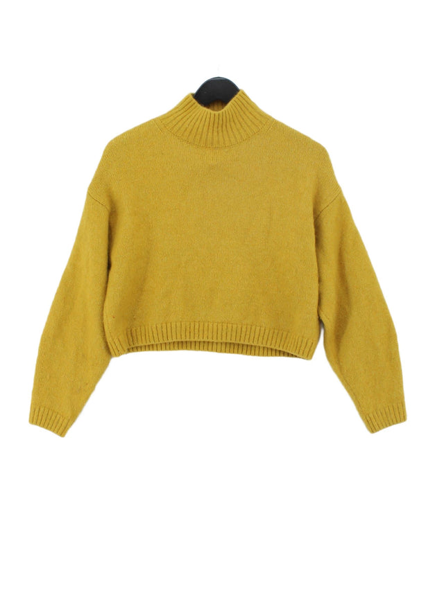 & Other Stories Women's Jumper XS Yellow 100% Wool