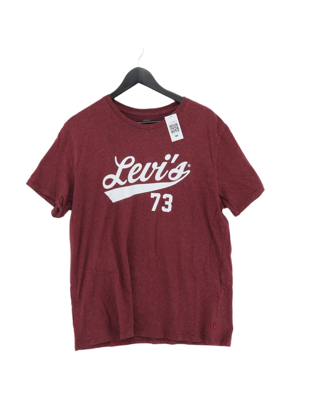 Levi’s Men's T-Shirt XL Red 100% Cotton