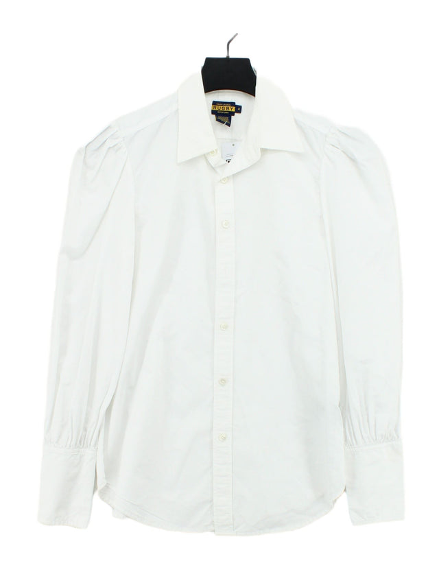 Ralph Lauren Women's Shirt UK 8 White 100% Cotton
