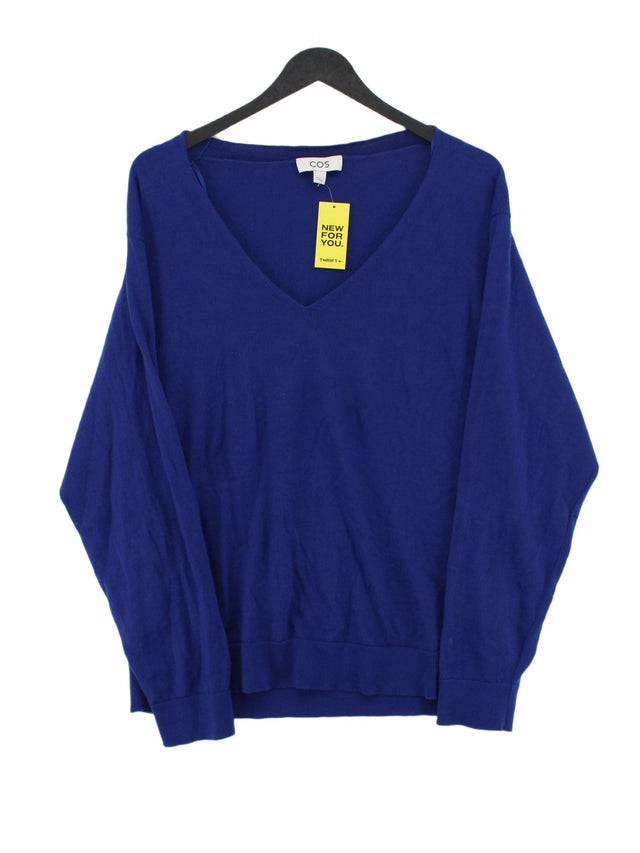 COS Women's Top M Blue 100% Wool