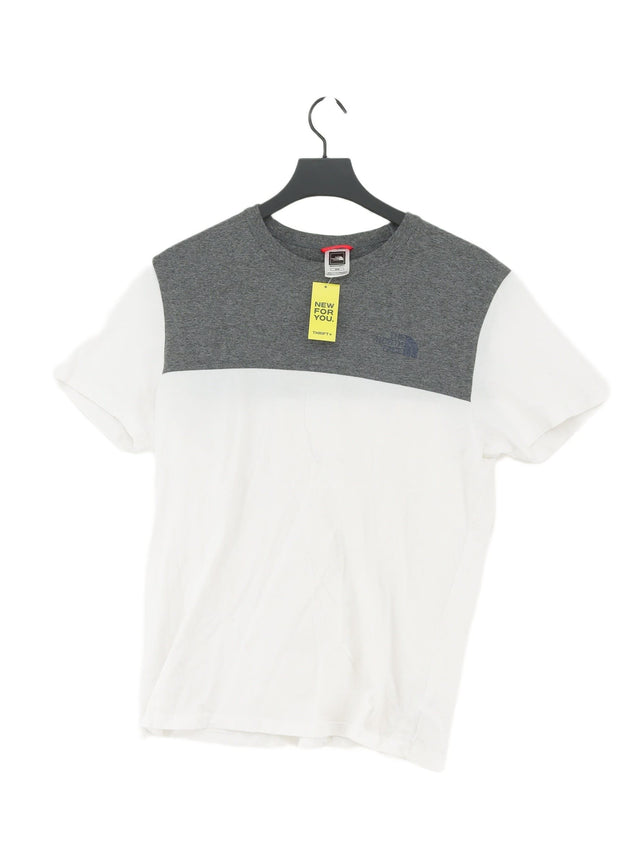 The North Face Men's T-Shirt M White Cotton with Polyester