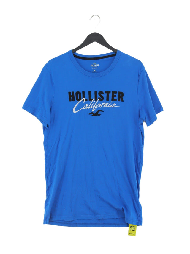 Hollister Men's T-Shirt M Blue 100% Cotton