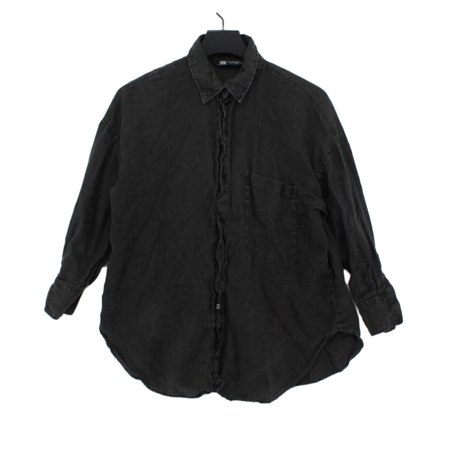 Zara Men's Shirt S Black 100% Other