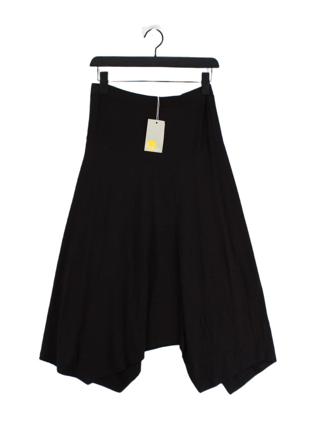 Boden Women's Midi Skirt UK 10 Black Elastane with Viscose