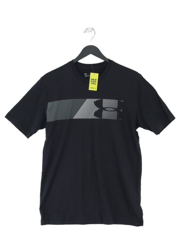Under Armour Men's T-Shirt M Black Cotton with Polyester